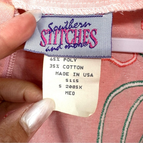 Vintage 90’s Pastel Bomber Jacket Women  Size Medium - Picture 7 of 11